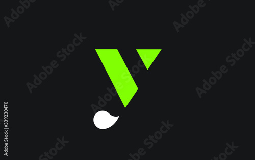 vy or yv and v or y lowercase Letter Initial Logo Design, Vector Template