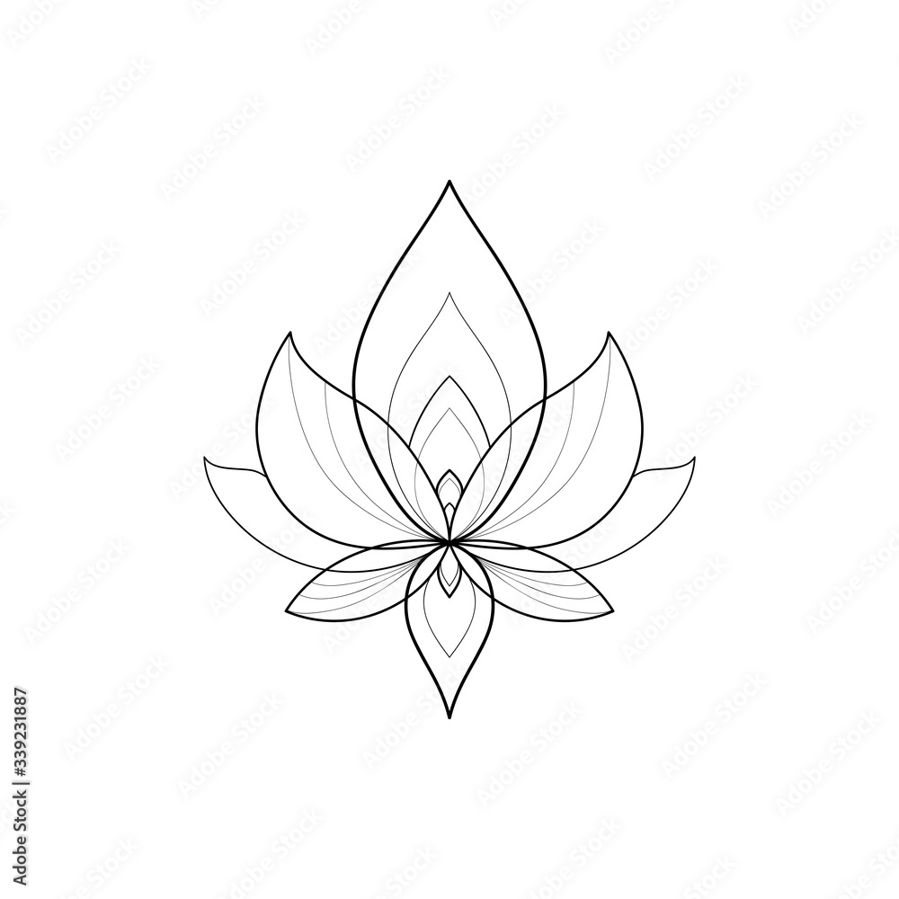 Ethnic Mandala ornament isolated on white background. Henna tattoo design. Vector illustration Ethnic Mandala ornament isolated on white background. Henna tattoo design. Vector illustration