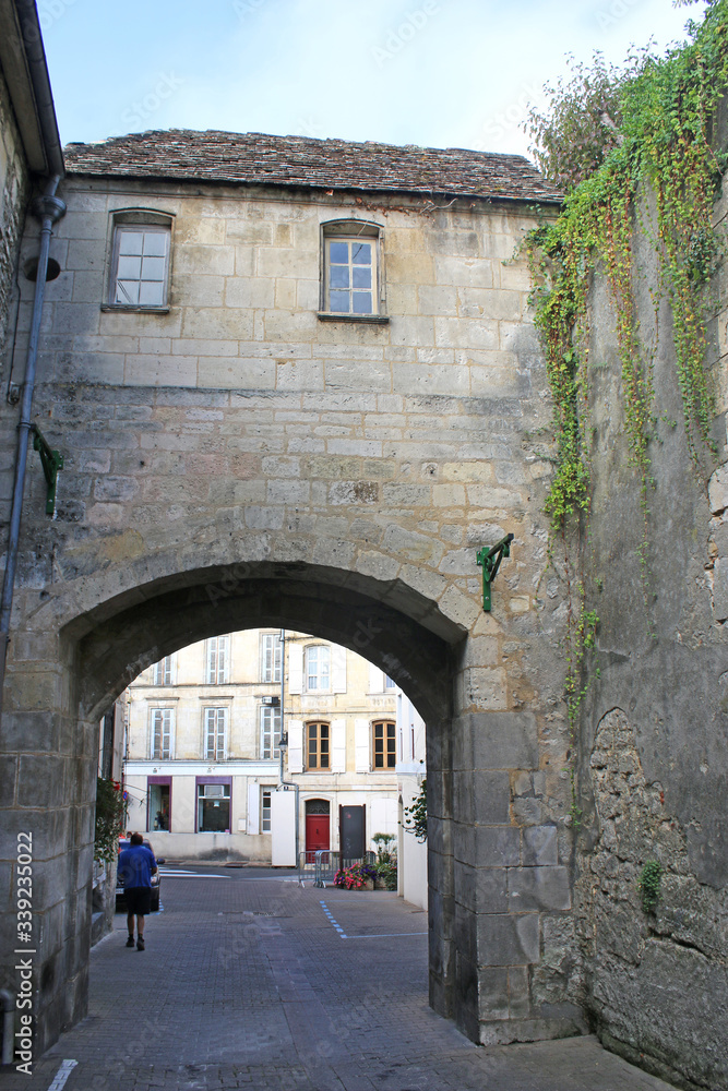 Gateway in Jonzac, France	