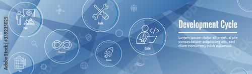 Development Operations & Life Cycle - DevOps Icon