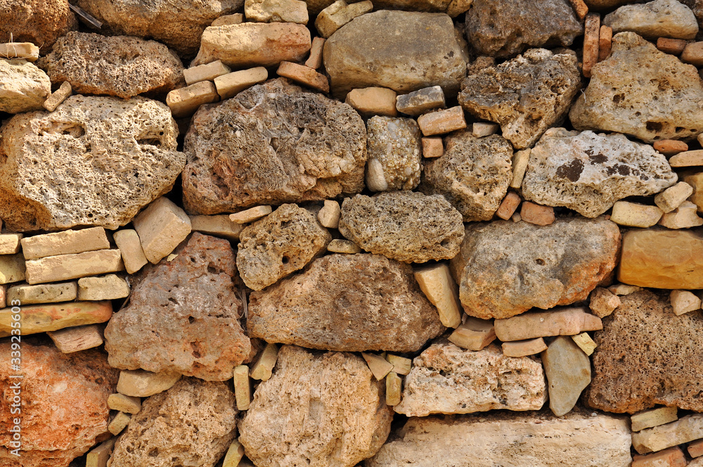 Stone texture close-up. Background, graphics, beauty, history