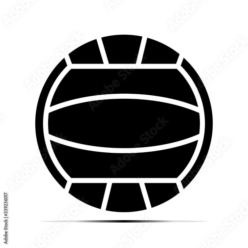 Beach volleyball ball vector flat icons on a transparent background.