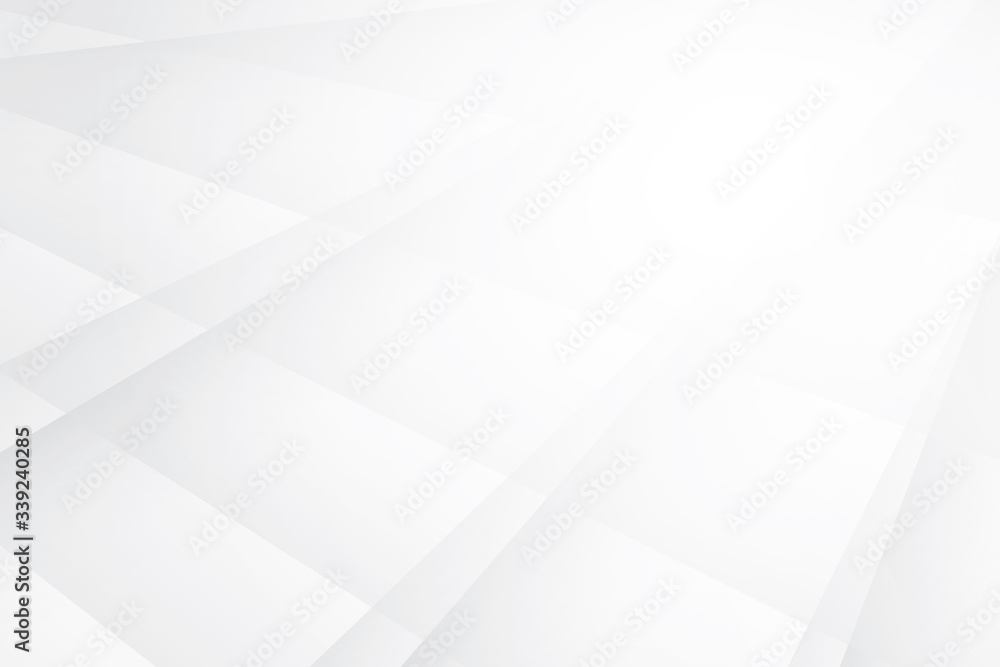 Obraz premium Abstract geometric white and gray color background. Vector, illustration.