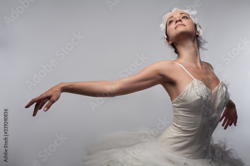 Ballerina is dancing