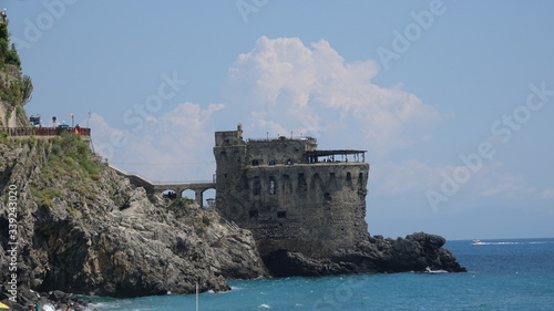 Amalfi Costa, Italy, Landscape, The castle, the Rock and the Sea