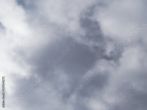 Storm clouds time lapse. Layered clouds.