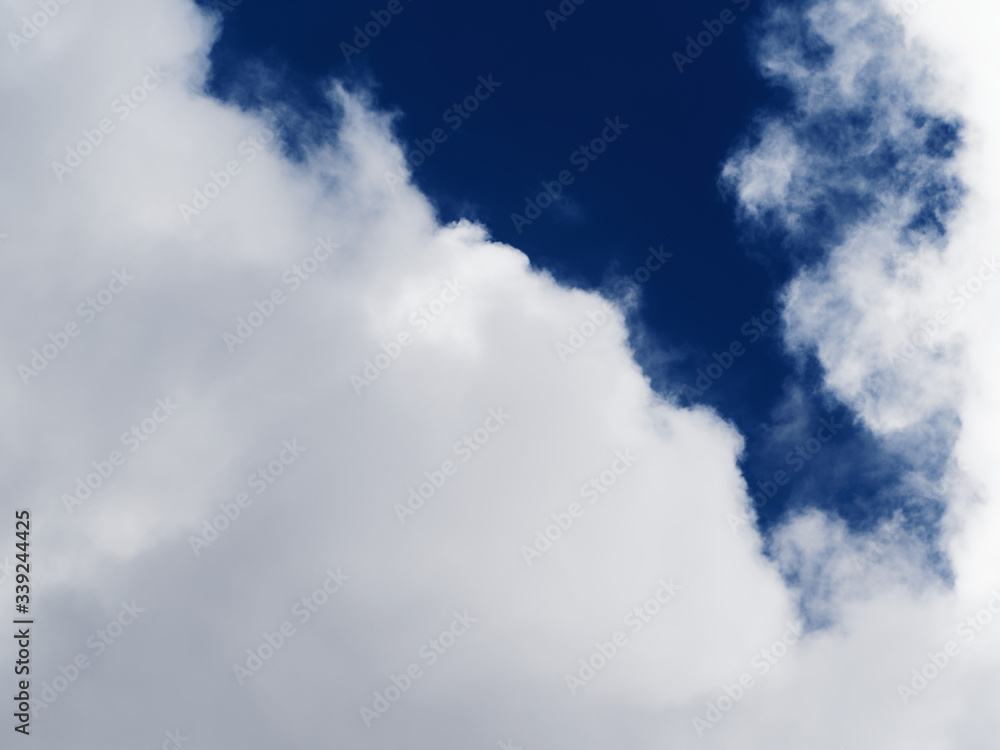 Dramatic sky. Beautiful clouds on a background of dark blue sky. Dramatic sky. Beautiful clouds on a background of dark blue sky.