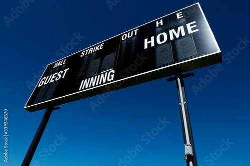 Photography Baseball Scoreboard Competition Score Teams Sports