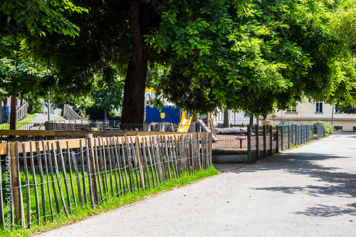 View of Children's Playground in Burggarten, Vienna