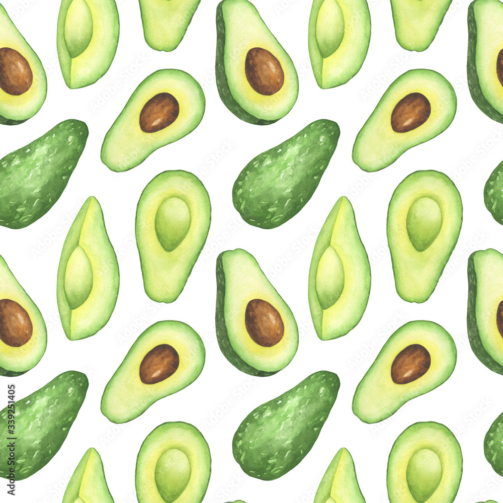 Avocado Seamless Pattern Avocado Seamless Pattern