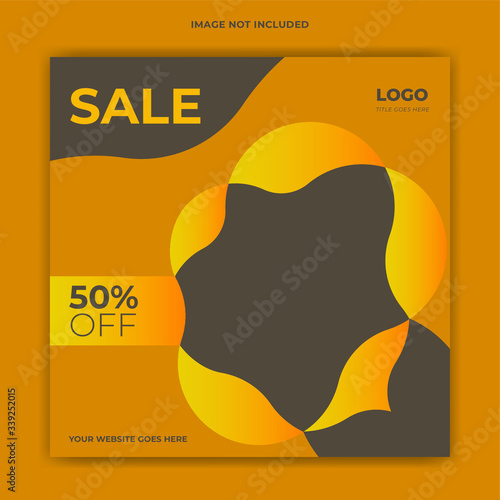 Sale Discount offer social media online marketing instagram post template
