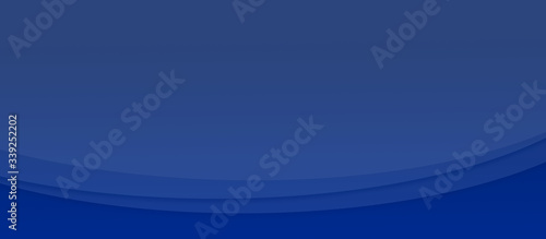 濃紺のグラデーションと重なり合う曲線の背景素材