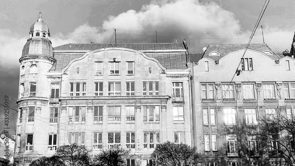 Old buildings in the historic part of Lviv, Ukraine Old buildings in the historic part of Lviv, Ukraine