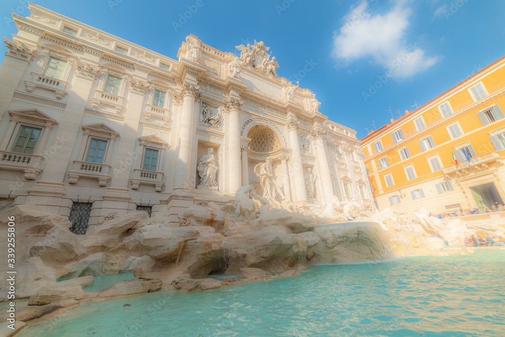 World famous Trevi fountain in Rome