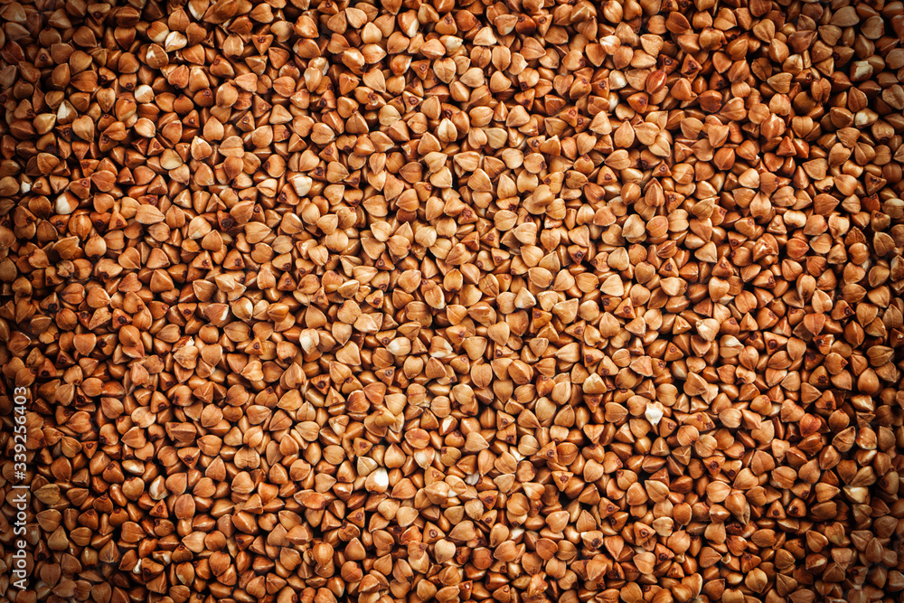Vignetted texture of a flat buckwheat surface. Vignetted texture of a flat buckwheat surface.