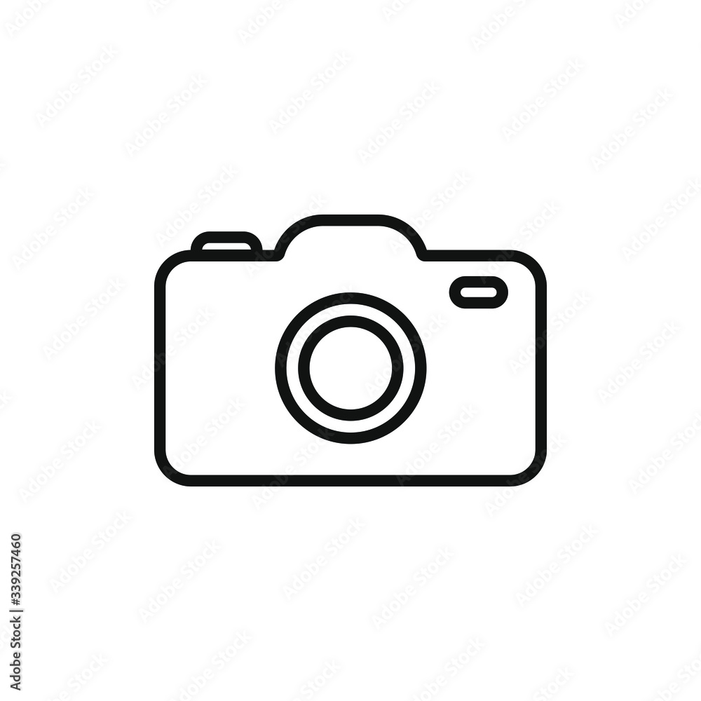 single icon of a camera vector illustration