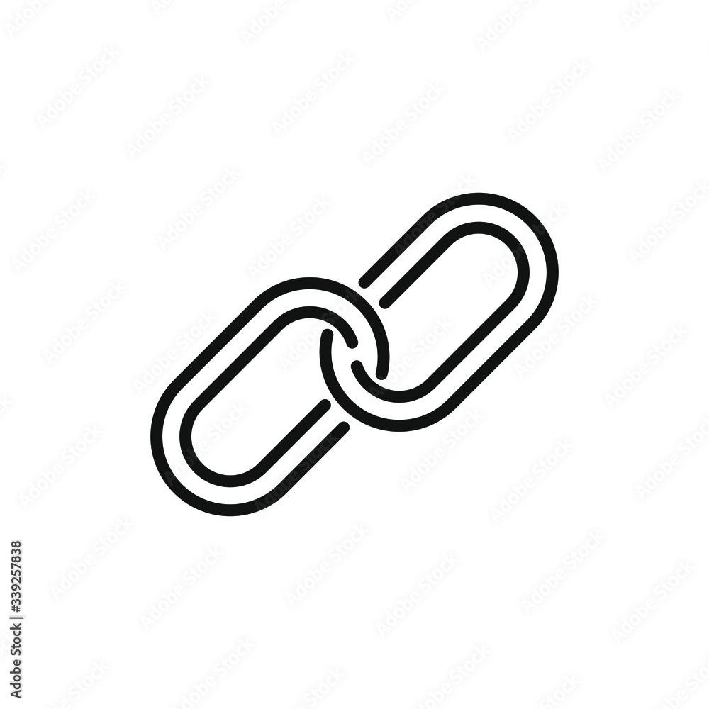 link icon with outline style design link icon with outline style design