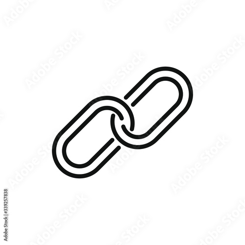 link icon with outline style design