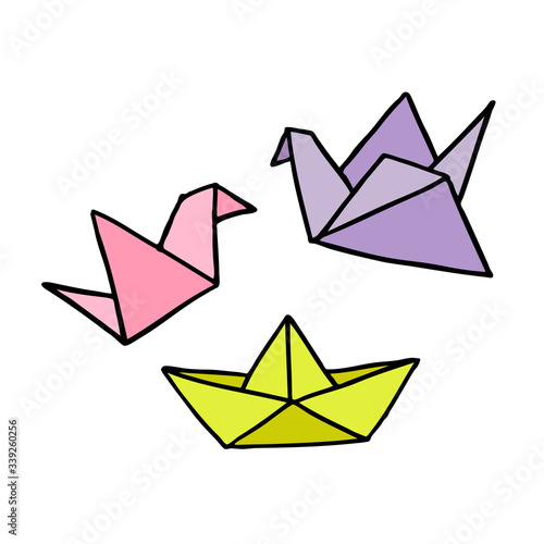 origami doodle icon