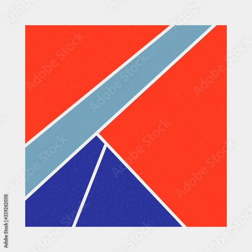 Free Download Mondrian style art colorful logo design illustration - GFXLoad