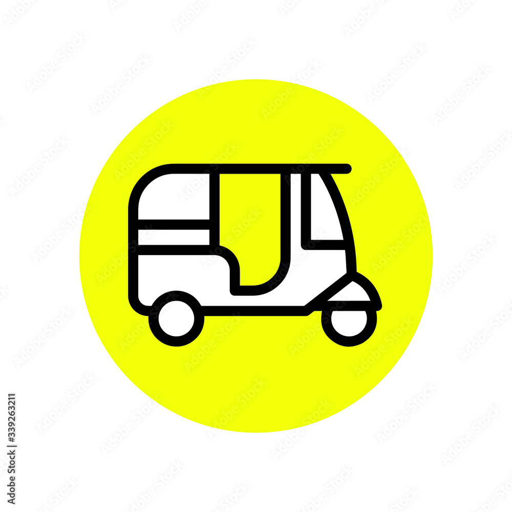 Fototapeta premium traffic signs and car vector icon design on white background Perfect for traffic signs