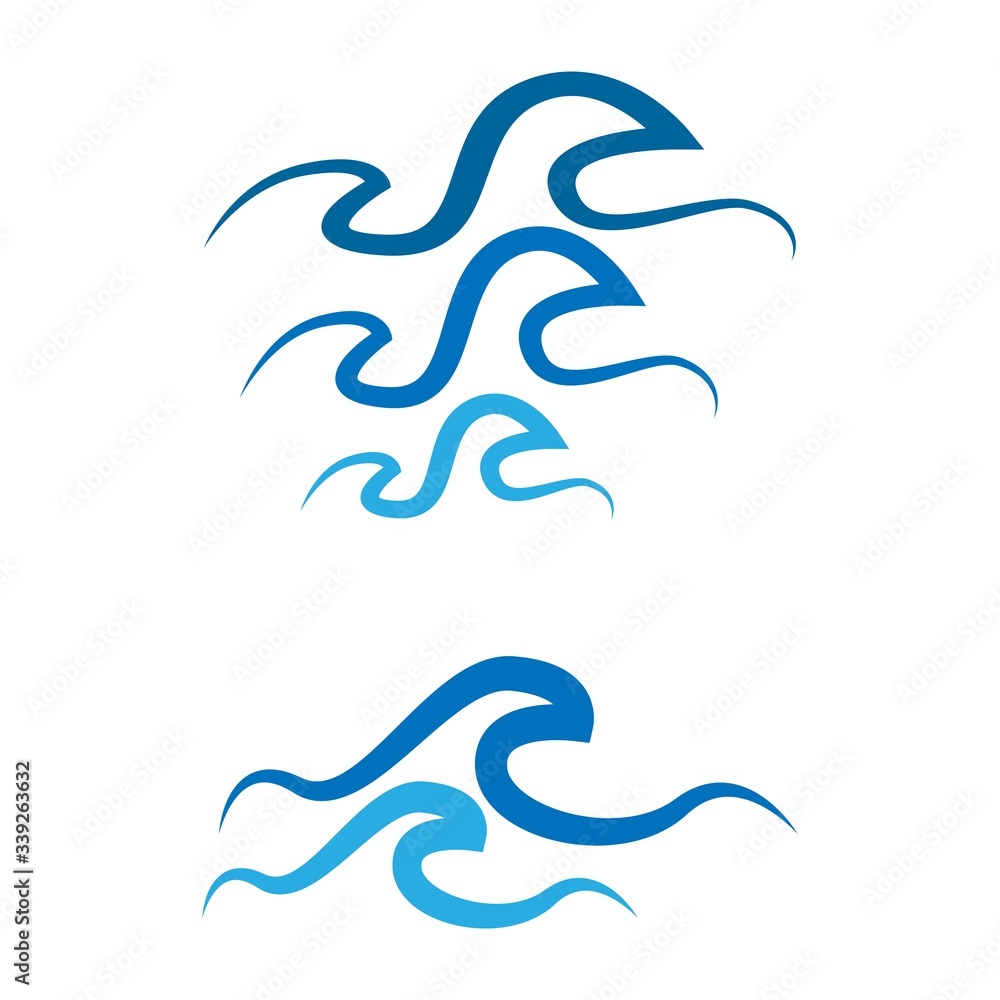 water wave vector template illustration water wave vector template illustration
