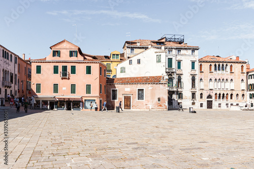 Old town of Venice. Campo Sant Anzolo square in Venice, Italy © svarshik