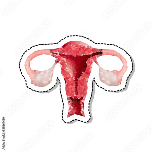 polygonal uterus sticker