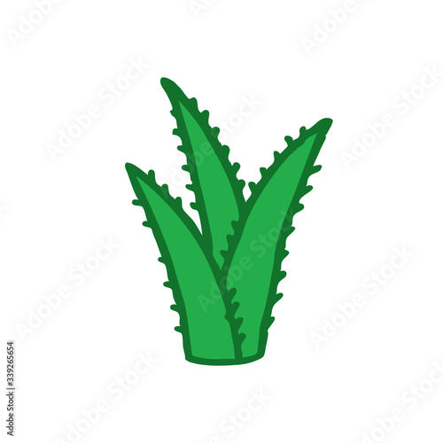 aloe vera doodle icon