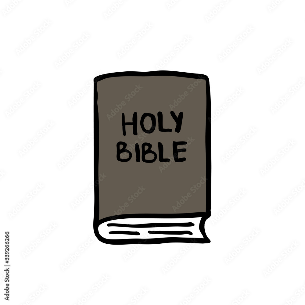 Bible doodle icon