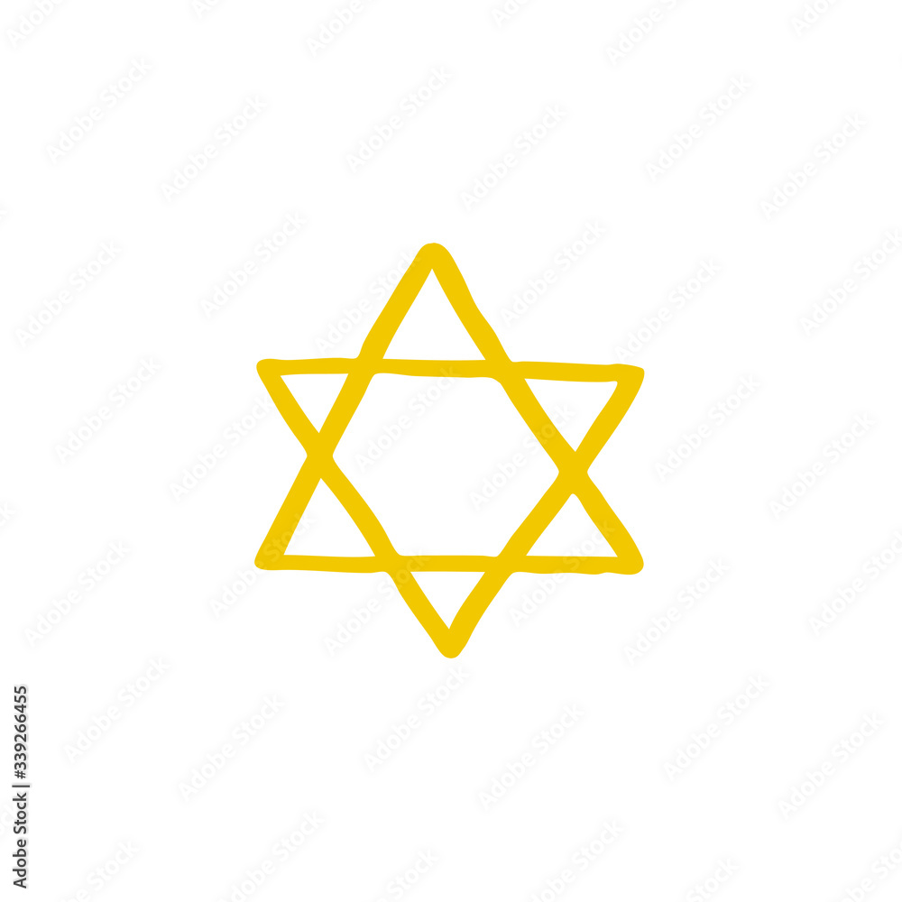 star of David doodle icon star of David doodle icon
