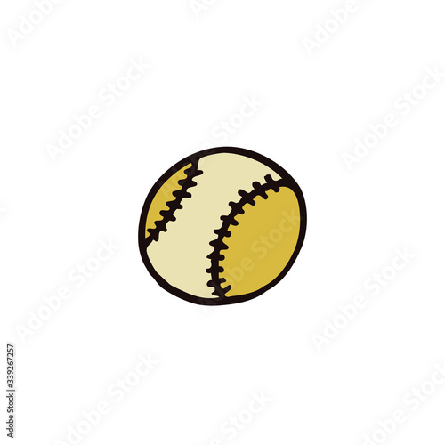 baseball doodle icon