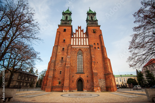Cathedral in Poznan. Poland. Poznan Cathedral, Archcathedral Basilica of St. Peter and St. Paul