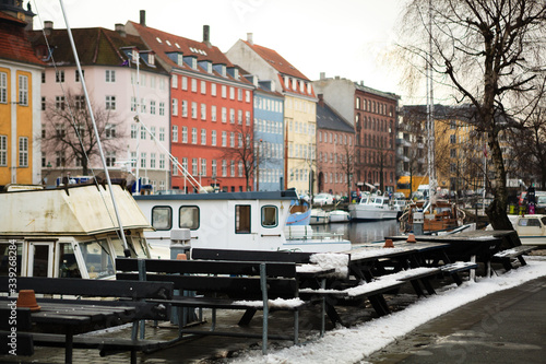 Copenhaga coberta de neve