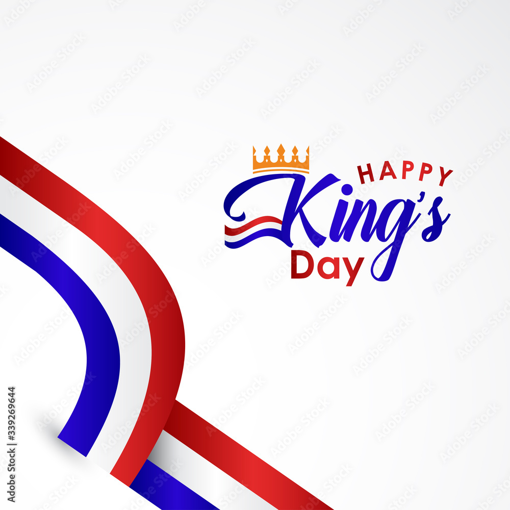 Obraz premium Kings Day Vector Design Template Illustration
