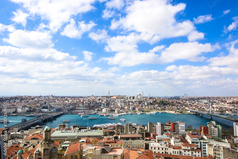 Panoramic view of the city of Istanbul