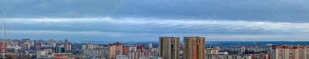 Morning panorama of Perm