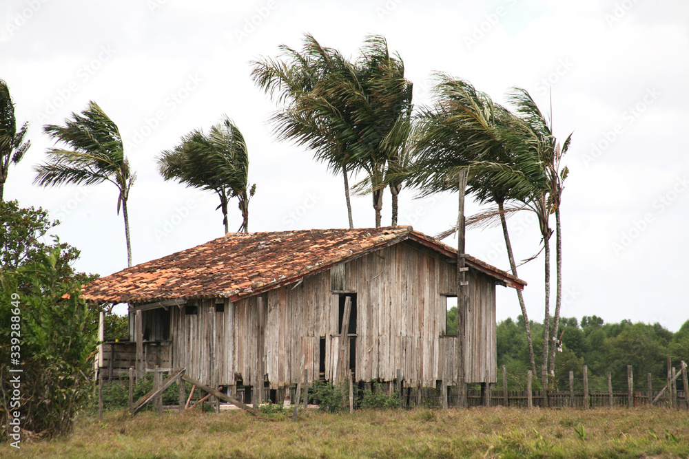 old house in the village rural in amazon