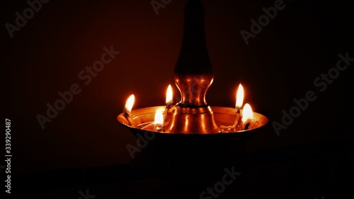 KERALA TRADITIONAL LAMP, VILAKKU 