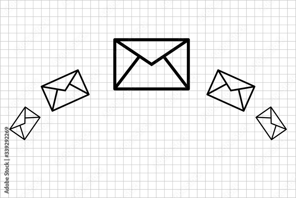 Post in the world. Simple post. Simple illustration. Post in the world. Simple post. Simple illustration.