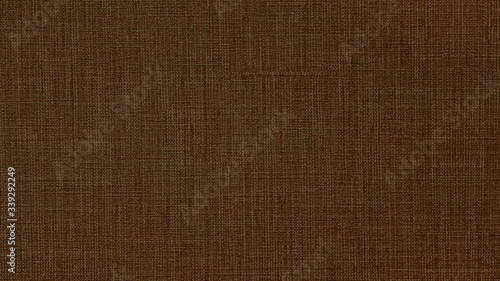 Dark chocolate brown natural cotton linen textile texture background