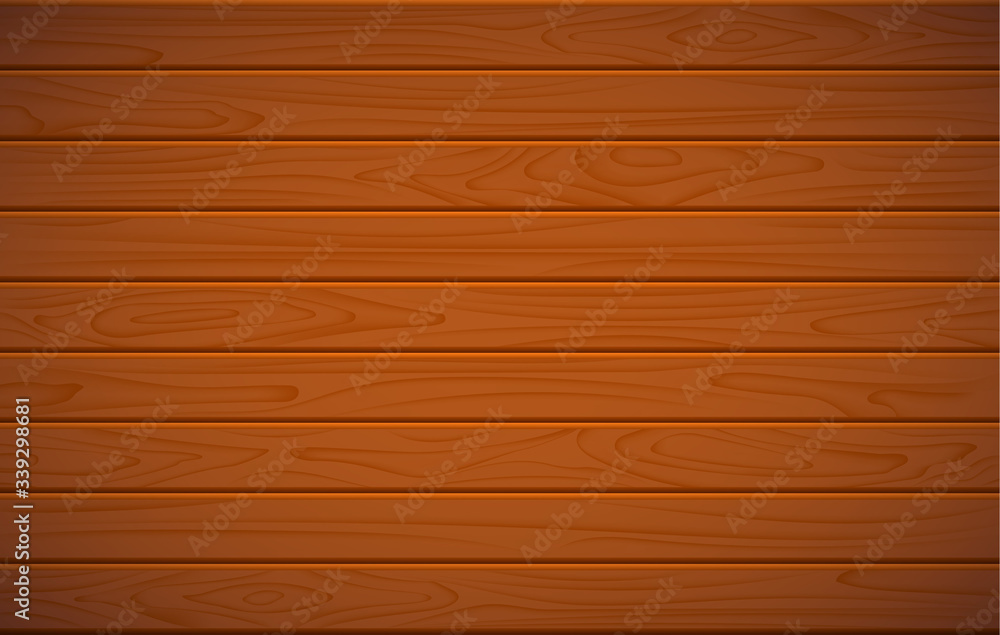 Obraz premium Vector wood texture. A set of wooden boards, a table or cover for the background on which there may be an inscription or objects. A symbol of natural material and good quality.