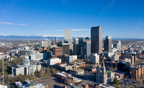 Photography Aerial view of Denver, Colorado