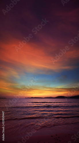 beautiful, deserted sunrise by the sea © Igor