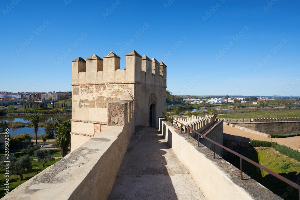 Badajoz beautiful arabic castle with garden in Spain
