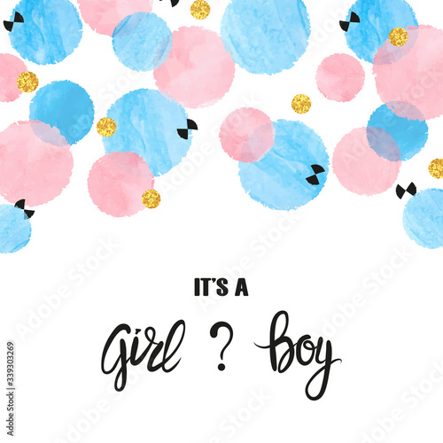 Baby Shower card design wit...