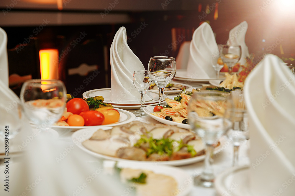 Fototapeta premium Festive table. Serving Celebration. Laid table