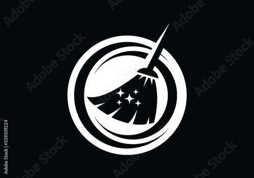 House Cleaning Service Logo Design Template, Cleaning company logo sign symbol.
