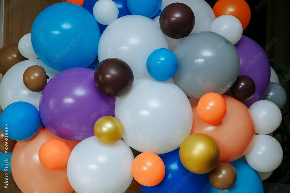 air balloons. celebration. children's holiday. colored balloons air balloons. celebration. children's holiday. colored balloons