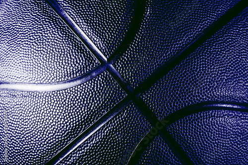 Foto Closeup detail of basketball ball texture background